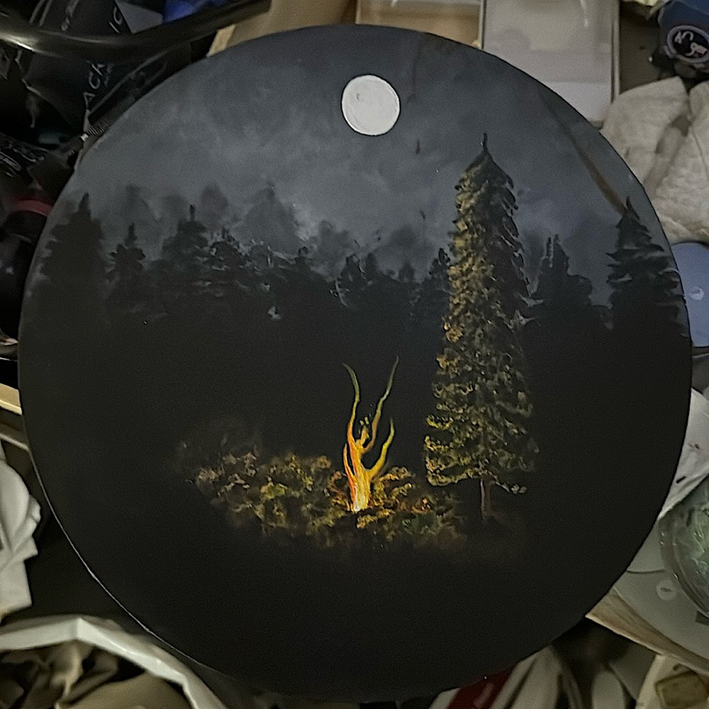 12” acrylic painting hand painted original